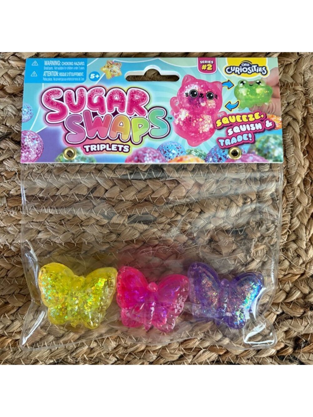 VIRAL Butterfly Sugar Swaps Triplets Squishy by Orb Curiosities NEW PACK